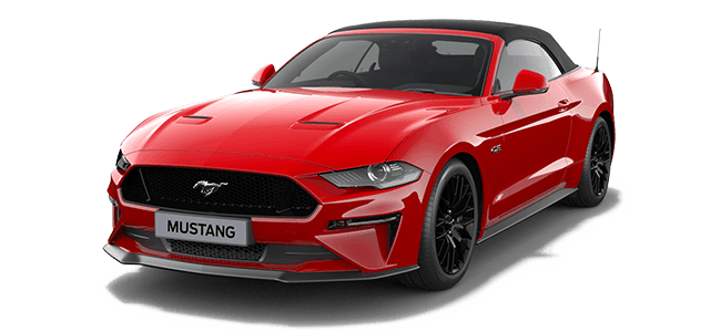 Ford Mustang Cabrio rot Mietwagen Animation