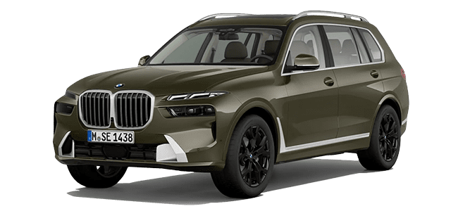 BMW x7 braun Mietwagen Animation