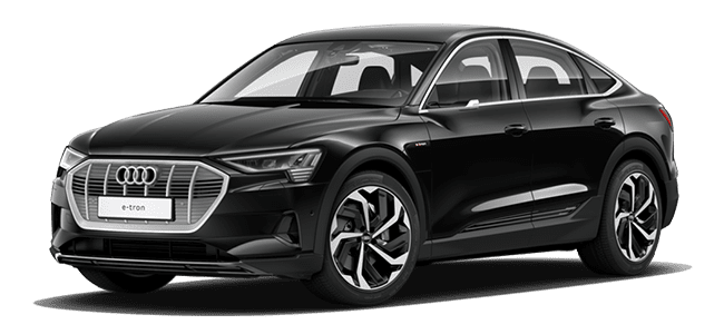 Audi Etron schwarz Coupé